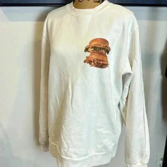 RARE T-PAIN X PANERA BREAD exclusive merch drop white crewneck sweater L - Picture 3 of 8